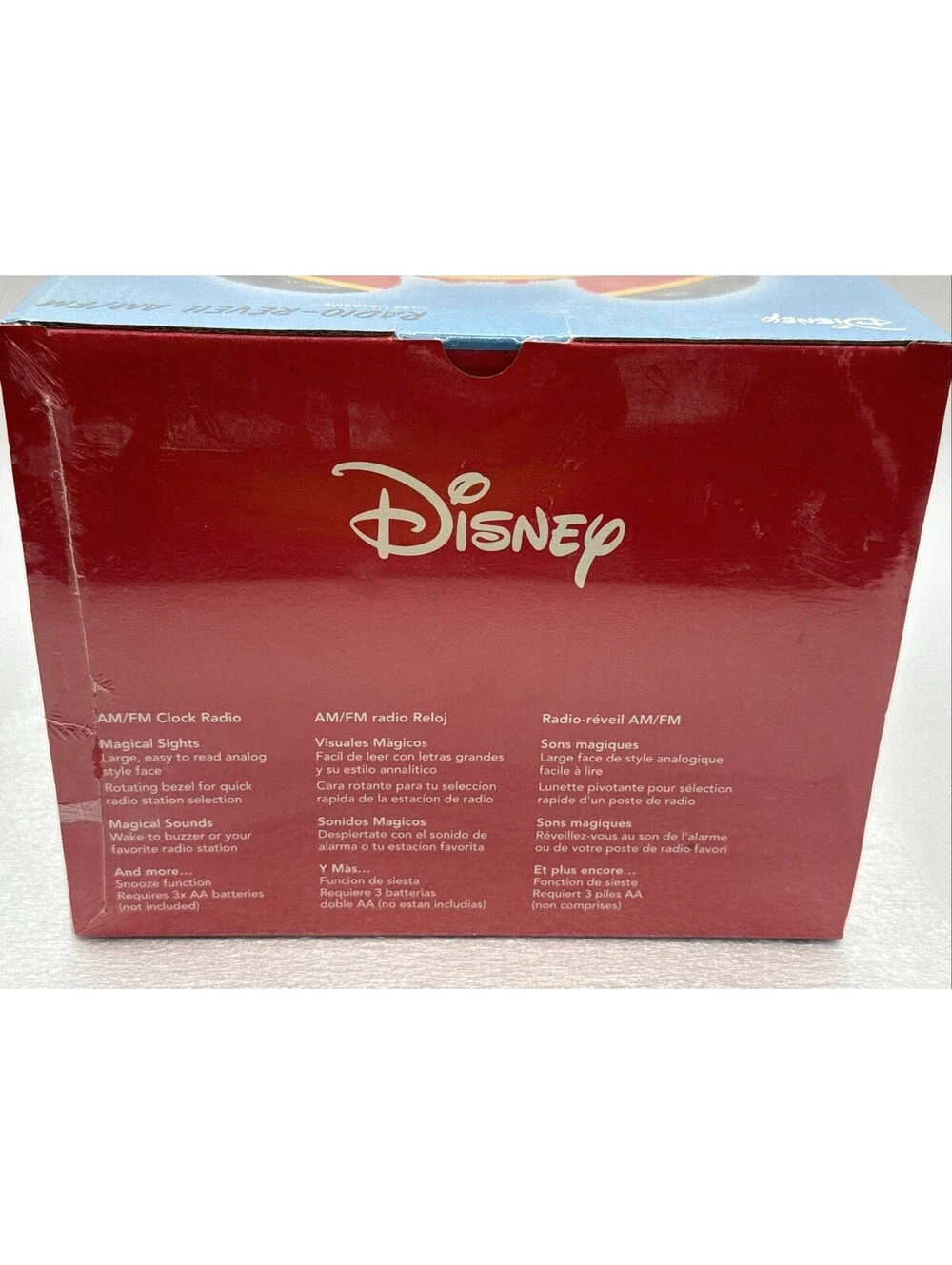 Disney 2004 AM/FM Alarm Clock Radio With Alarm Sealed Analog Snooze SEALED New